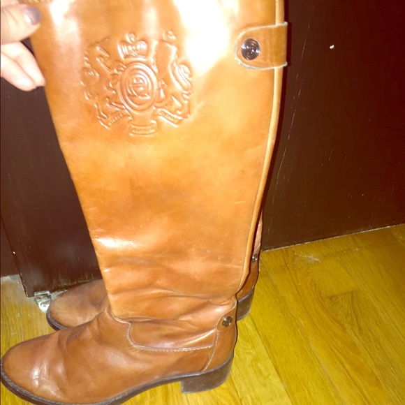 Chestnut Leather Riding Boots - Picture 1 of 3